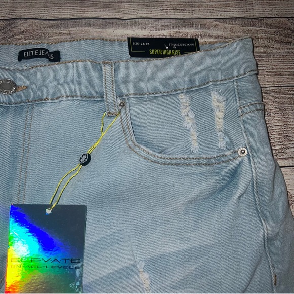 blue jean shorts - Picture 2 of 8